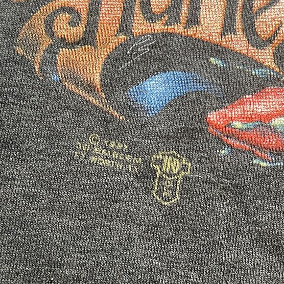 Vintage 1987 3D Emblem Harley Davidson Eagle Rose Shirt USA Womens Size Medium - Picture 4 of 12